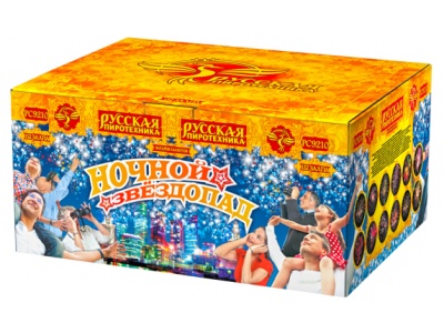 Ночной звездопад Комбинированный Фейерверк купить в Окуловке | okulovka.salutsklad.ru