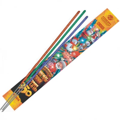 Цветной 350 мм. Бенгальские огни купить в Окуловке | okulovka.salutsklad.ru