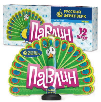 Павлин F Пиротехнический фонтан купить в Окуловке | okulovka.salutsklad.ru