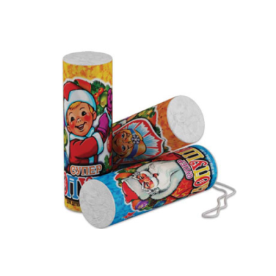 Супер с серпантином Хлопушки купить в Окуловке | okulovka.salutsklad.ru