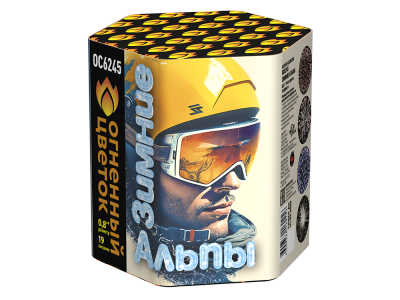 Зимние Альпы Батарея салютов купить в Окуловке | okulovka.salutsklad.ru