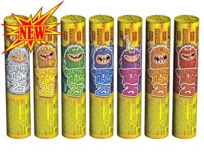 Цветной дым 25 Цветной дым купить в Окуловке | okulovka.salutsklad.ru