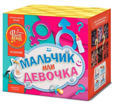 Мальчик или девочка М Фейерверк купить в Окуловке | okulovka.salutsklad.ru